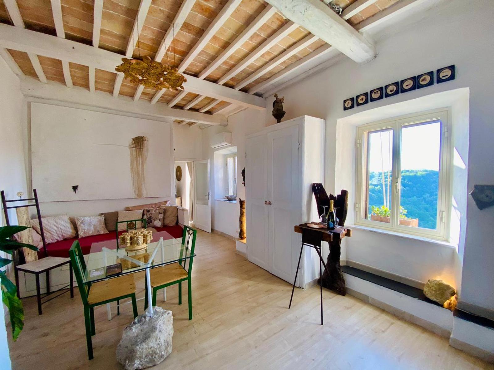 La Sorpresa Sul Bastione With Panoramic Balcony Lägenhet Pitigliano Exteriör bild